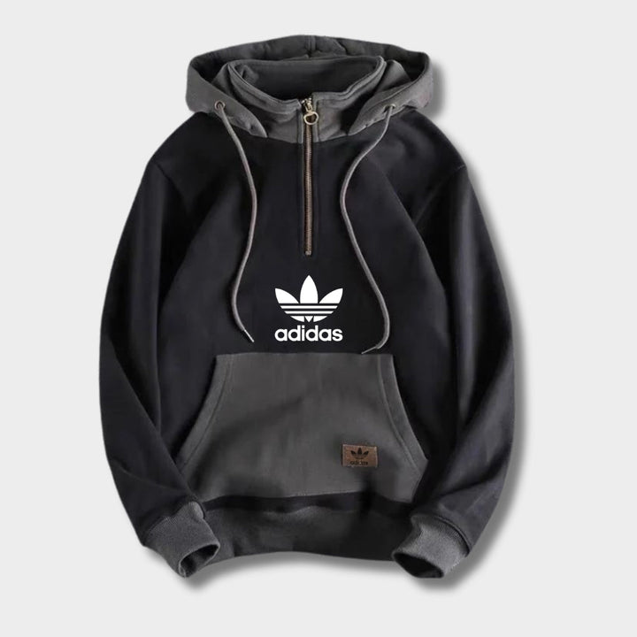 AD - Hoodie with a Half-Zipper