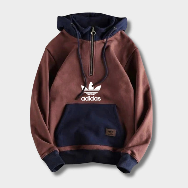 AD - Hoodie with a Half-Zipper