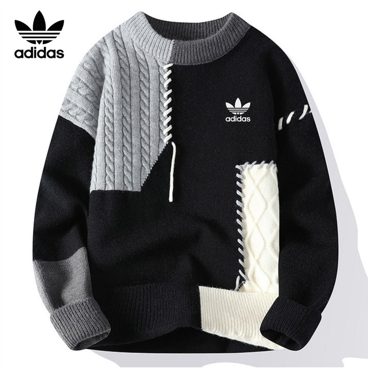 AD - Casual Patchwork Sweater