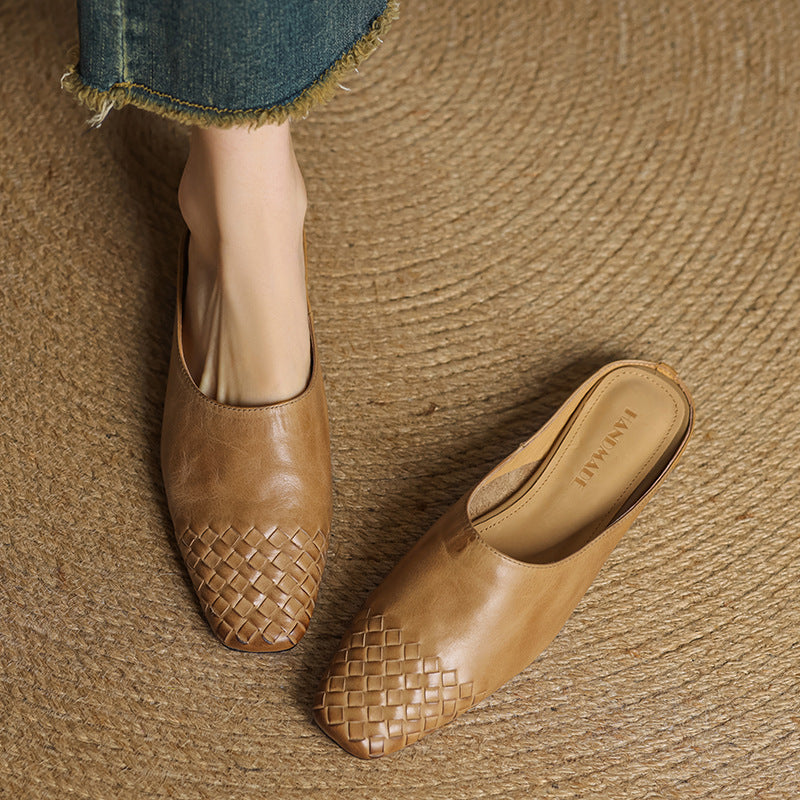 Milano Genuine Leather Mules
